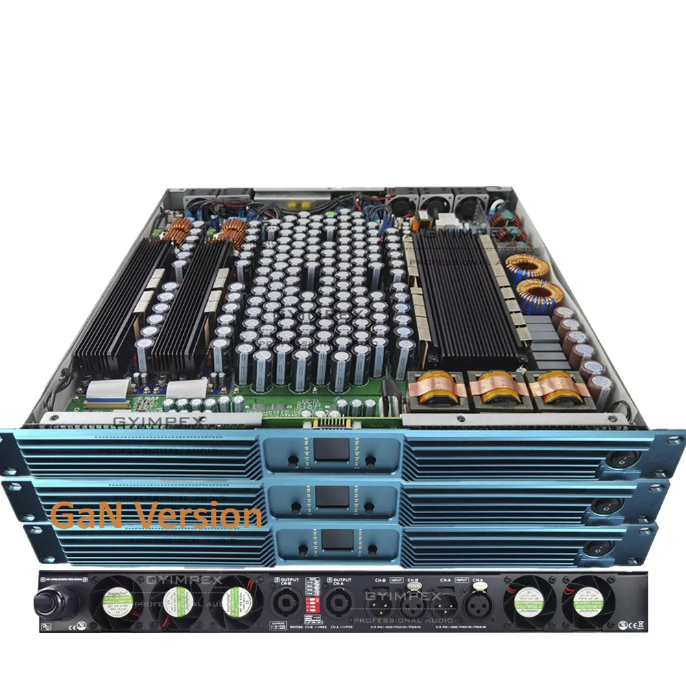 High Quality hifi stereo equalizer full bridge 1U 2CH 6800w class d 80-296v amplifier for public address system