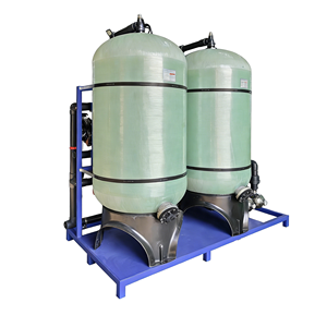 <span class=keywords><strong>Filtre</strong></span> à eau à double média de qualité industrielle 10 TPH avec <span class=keywords><strong>sable</strong></span> de manganèse et média de charbon actif pour une qualité d'eau constante - Product Image 1