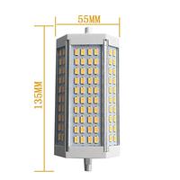 Lampe LED SMD R7S 135 mm 40 W AC85-265V Résidentielle Remplace les lampes au halogène métallique Sans ventilateur Sans bruit Certifiée RoHS EMC LVD Éclairage