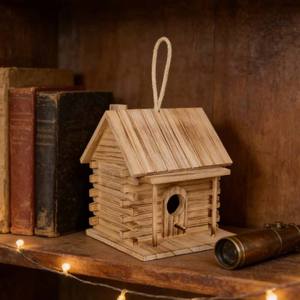 Özel Ahşap Dış Mekan Kuş Besleyici, Sincaplar İçin Asılabilir Kuş Evi Besleyici - Product Image 6