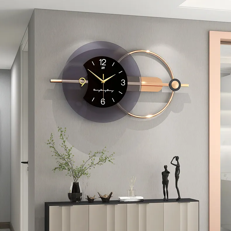 Wall Clock Gold Design Wholesale Cheap Nordic Big Watch Metal Large Digital Home Decorative Metal Modern Luxury Wall Clock