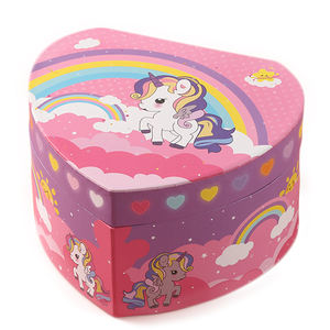 Caja Musical <span class=keywords><strong>de</strong></span> Papel <span class=keywords><strong>de</strong></span> Lujo Ecológica Hecha a Mano con Diseño <span class=keywords><strong>de</strong></span> Pony Arcoíris |   Caja <span class=keywords><strong>de</strong></span> Joyería con Forma <span class=keywords><strong>de</strong></span> Corazón Impresa con UV, Canción Personalizada, Día <span class=keywords><strong>de</strong></span> San Valentín 2026 - Product Image 1