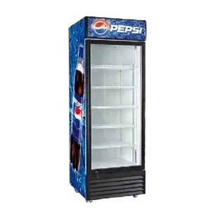 シングルガラスドア飲料ディスプレイクーラーコールドドリンク冷蔵庫