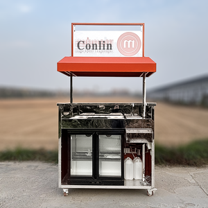 <span class=keywords><strong>Bar</strong></span> à cocktails mobile pliable, <span class=keywords><strong>chariot</strong></span> réfrigéré pour boissons, tables à cocktails LED à vendre - Product Image 3