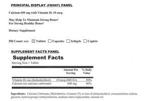 Tablet Kalsium 600mg dengan Vitamin D3 untuk Kesehatan Tulang dan Suplemen Pendukung Imunitas - Product Image 3