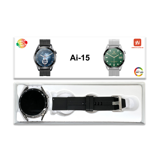 Ai-15 Smart Watch Round Screen Fitness Tracker Bt Calling Wristwatch Relojes Sports Fitness Wireless Charging Smartwatch 2025