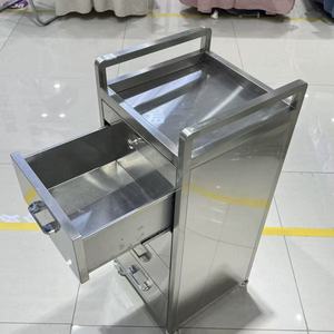 Chariot de rangement multi-niveaux en acier inoxydable pour salon de coiffure, chariot à outils 4 niveaux, rangement simple - Product Image 5