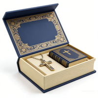 Emballage personnalisé pour la Bible, boîtes à livres, rangement, luxe, cuir magnétique, bois, faux livre, décoration, boîte cadeau en forme de livre