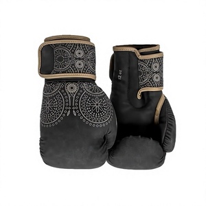 Guantes de boxeo de cuero profesional para hombres jóvenes con absorción de humedad y cierre de gancho y bucle Precio razonable - Product Image 3