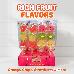 [Halal/BRC/ISO] [Candy Factory] Individually <strong>Wrapped</strong> Chewy Gummy Skewer Wholesale <strong>Sweets</strong> for Retail Export - Product Image 4