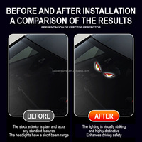 Kaidengzhe LED Devil Eye Demon Eye Light Shake Sensor Solar Powered Type-C ABS Material New Ambient Quarter Window Warning