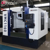 Centre d'usinage vertical CNC GOLDCNC VMC1160 à haute précision, 3 axes, broche simple, robuste, avec conique BT40