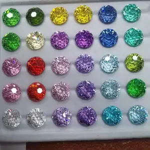 Hailer Jewelry Wholesale 5A CZ round brilliant flame star cutting 4-10 mm loose stones cubica zirconia