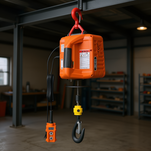 Cabrestante Eléctrico Portátil de 1100 lb, 110 V, 25 pies, con Control Remoto Inalámbrico, Color Naranja - Product Image 2