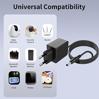 GAN Câble électrique 5V 2A Chargeur mural 3A pour appareils iPhone Type-C OCP/OVP/OTP Protégé DC pour ordinateur portable et téléphone portable