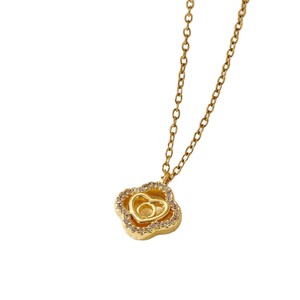 Collar con Colgante de Corazón de Trébol Personalizado con 26 Letras, Chapado en Oro de 18K, Circonita Cúbica, Joyería con Iniciales, Collares de Moda - Product Image 6