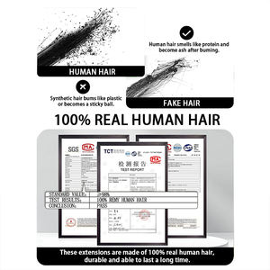 Extensiones de Cabello Humano con Clip, <span class=keywords><strong>Balayage</strong></span> Marrón Oscuro a <span class=keywords><strong>Castaño</strong></span>, Extensiones de Cabello Humano Real con Clip, Trama Lisa y Sedosa Remy - Product Image 4