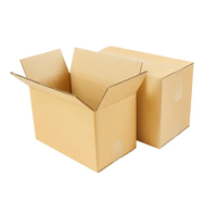 Boîte d'emballage en carton ondulé recyclable avec poignée, impression de logo personnalisé, pour la logistique des supermarchés, gaufrage et cadeaux
