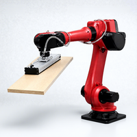 Bras robotisé 6 axes BORUNTE BRTIRUS1820A 20 kg 1850 mm avec ventouse à vide pour palettisation, chargement/déchargement de panneaux de bois, CNC CE