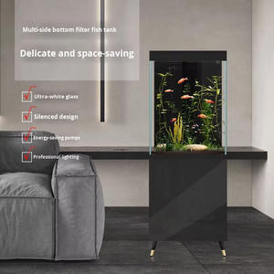 <span class=keywords><strong>Acuario</strong></span> Inteligente Moderno <span class=keywords><strong>de</strong></span> Lujo, Serie <span class=keywords><strong>de</strong></span> Varios Lados, para Sala <span class=keywords><strong>de</strong></span> Estar, Hogar, Mediano/Pequeño, Ultra Blanco, con Filtro Trasero - Product Image 1