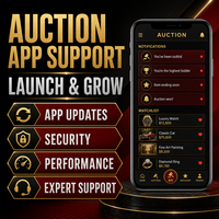 Desarrollo de Aplicaciones de Subasta en Línea Empresarial para IOS y Android con Subasta en Tiempo Real y Temporizador de Subasta LionCreate