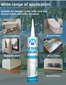 Adesivo Sigillante Siliconico Impermeabile per Giunti di Marmo e <span class=keywords><strong>Piastrelle</strong></span>, Struttura Resistente all'Acqua, Adesivo GP Super Forte - Product Image 4