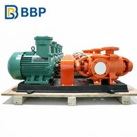 Bomba Centrífuga Multietapa Horizontal de Alta Resistencia, Bomba de Transferencia de Agua Caliente con Cabezal de 500m para Fábrica de Papel, Caudal de 3.75-720 M/h