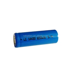 Zon Gemak Fabriek Gemaakt 14430-650mah-3.7v 14430 Cell 650 3.7V Icr 14430 Batterij 14250 14500 10440