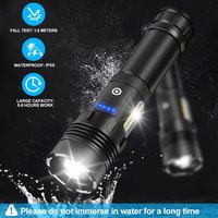 Les plus hauts Lumens XHP70.3 lampe de poche LED torche puissante lampe de poche tactique USB lumière flash rechargeable
