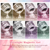 MTSSII-Vernis UV Semi Permanent pour Ongles Arc-en-Ciel Gel Magnétique Oeil de Chat