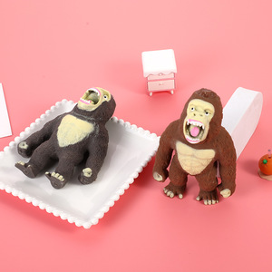 2025 Monkey <b>Squishy</b> Squeeze Toy TPR+Sand <b>Squishy</b> Stretch Monkey Stress Toy - Product Image 1