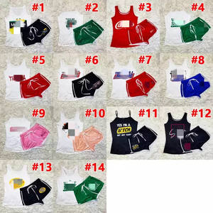 S-5XL 8 Size Summer Women Snack Printed Sleepwear Two Piece <strong>Pajamas</strong> <strong>Booty</strong> <strong>Shorts</strong> Sets - Product Image 2