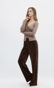 <span class=keywords><strong>Pantalon</strong></span> en <span class=keywords><strong>velours</strong></span> pour <span class=keywords><strong>femme</strong></span> taille élastique jambe large <span class=keywords><strong>pantalon</strong></span> de salon décontracté <span class=keywords><strong>pantalon</strong></span> d'air stretch froissé pour <span class=keywords><strong>femme</strong></span> paresseux ample droit pour l'automne - Product Image 4