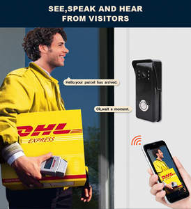 <span class=keywords><strong>Sonnette</strong></span> vidéo intelligente 1080P HD WiFi avec contrôle d'accès POE RFID, audio bidirectionnel, vision nocturne, métal, villa, bureau - Product Image 3