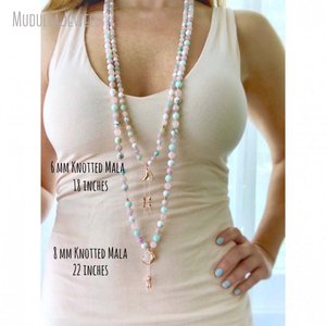 MN34522 Sugilite Kyanite Larimar และ Moonstone Mala Beads 108,ลูกปัดสำหรับ<span class=keywords><strong>สวด</strong></span>มนต์เทพเจ้ามาลาสร้อยคอของขวัญโยคะสำหรับเธอ - Product Image 6