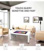 Mesa Táctil Inteligente con Pantalla Táctil Capacitiva, LCD de Alto Brillo para Interiores, Mesa de Juego Digital Interactiva con Proyección