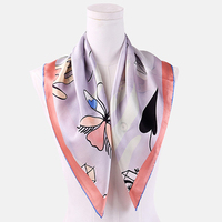 Luxe 100% Zijden Sjaal Print Sjaals Square Foulard De Soie Voor Vrouwen