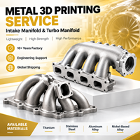 Collecteur de turbo en titane imprimé en 3D, léger, DMLS, haute performance, composant d'échappement pour turbocompresseur de course