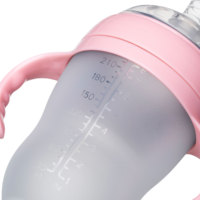 Anti Colique Silicone nouveau-né bébé boire tétine d'eau sipper sippy bouteille avec paille pour bébés allaités