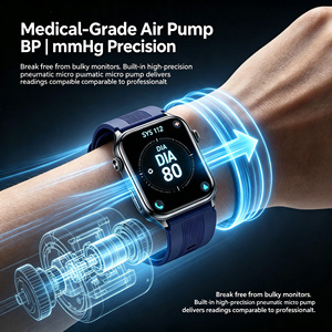 Reloj Inteligente de Salud con Bomba de Aire y Airbag, Presión Arterial Precisa, ECG, Frecuencia Cardíaca Dinámica 4PD, Análisis Cardíaco con IA, Superventas - Product Image 2