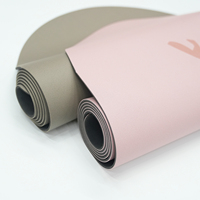 Tapis de yoga personnalisé écologique antidérapant en caoutchouc naturel de 5 mm d'épaisseur, pliable, en forme d'arche, tapis de yoga portable en PU ovale personnalisé