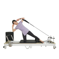 Appareil de Pilates Reformer pliable et réglable en aluminium pour studio de Pilates et rééducation