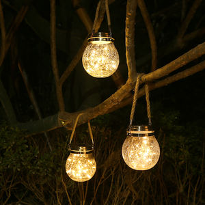 Lámpara <span class=keywords><strong>Solar</strong></span> LED Impermeable IP65 para Jardín, Lámparas de Pie para Exteriores, Linterna Colgante Decorativa para Navidad y Camping - Product Image 1