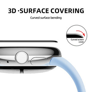 Protecteur d'écran de montre intelligente 41 45mm <span class=keywords><strong>Incassable</strong></span> 3D Radian Flexible Soft PMMA pour Google Pixel Watch3 2 - Product Image 5