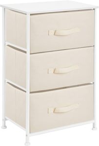 Casa di stoccaggio cassettone torre con 3 cassetti in tessuto rimovibile per camera da letto - Product Image 6
