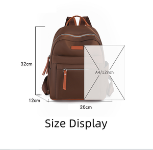 Bolsa de Nailon Nueva a la Moda, Bolsa Casual Simple, Mochila Escolar Ligera, Mochila de Viaje para Estudiantes, Mochila de Color Contrastante - Product Image 4