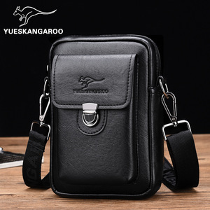 Herren PU Cross body Handy tasche Koreanische Version Kleiner Rucksack Mode Casual Style Taillen tasche - Product Image 2