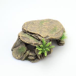 Reptile Hideout grotte tortue se prélasser plate-forme abri pour <span class=keywords><strong>l</strong></span>ézard barbu Dragons Reptile amphibien Terrarium - Product Image 6