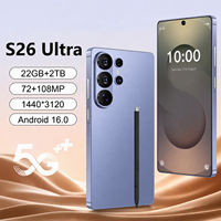 Teléfono Móvil S26 Ultra de Alta Calidad, 22GB+2TB, Android 16, Pantalla Completa, 5G Global, 108MP, 8000mAh, Alta Gama a Precio Económico