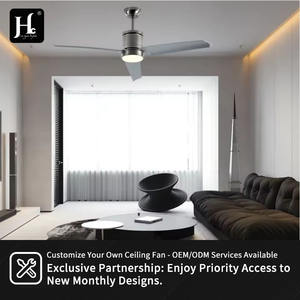 Vente directe Ventilateur de plafond industriel moderne à télécommande de 52 pouces avec 3 pales en ABS et lumière intégrée Moteur CC - Product Image 6